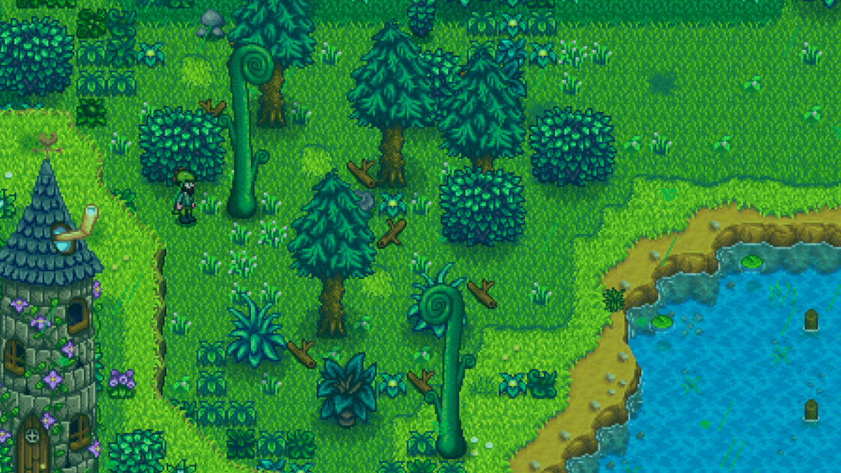 What does the green rain do in Stardew Valley