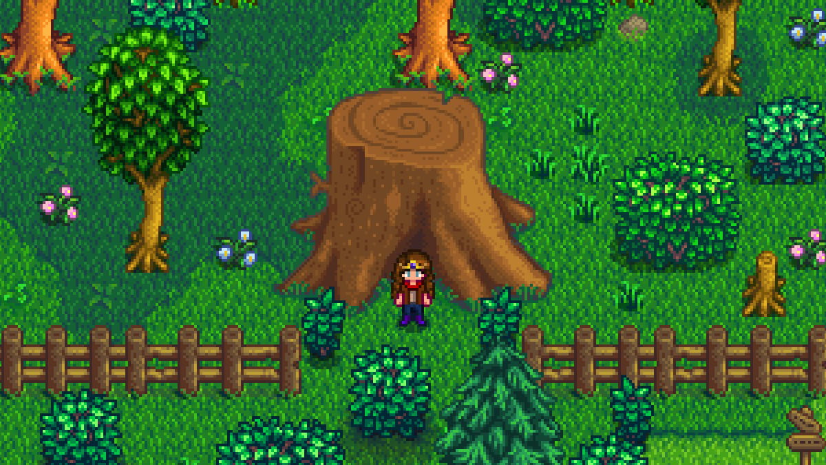 How to find the Big Tree in Stardew Valley 1.6