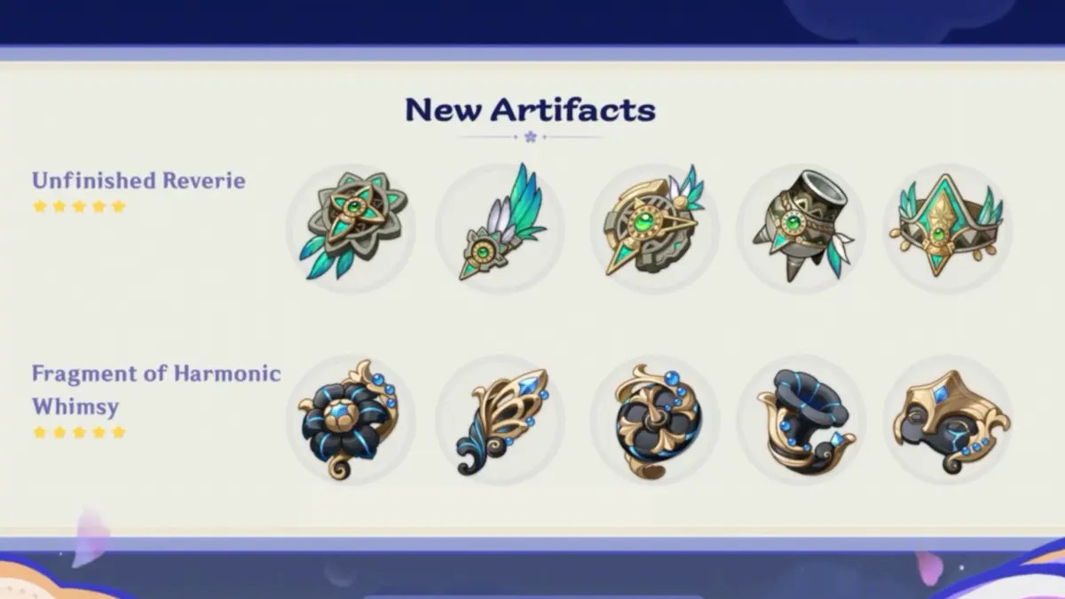 Genshin Impact's new artifact sets for 4.6, explained