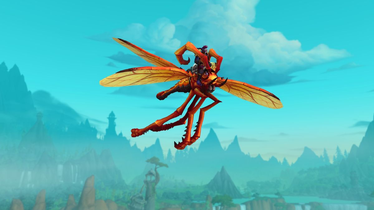 WoW Trading Post May 2024 update adds Wings of the Amber Monarch