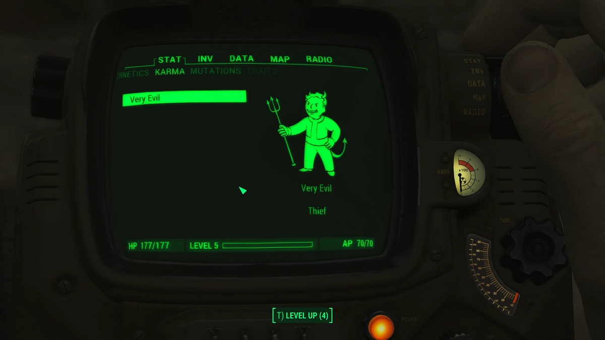 A new Fallout 4 mod brings back New Vegas and F3's karma system