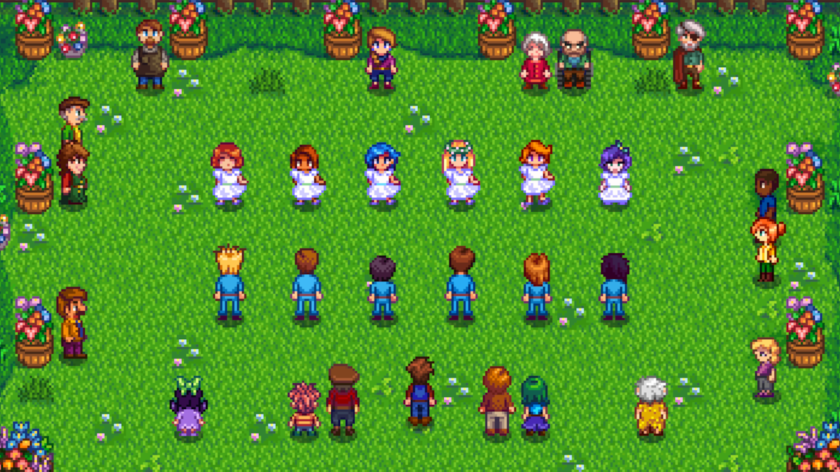 How to get someone to dance with you at the year one Flower Dance in Stardew Valley