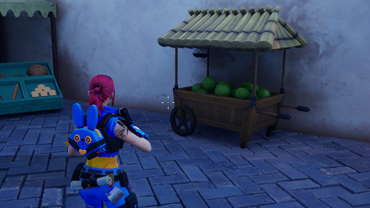 How to find and destroy a cabbage cart in Fortnite