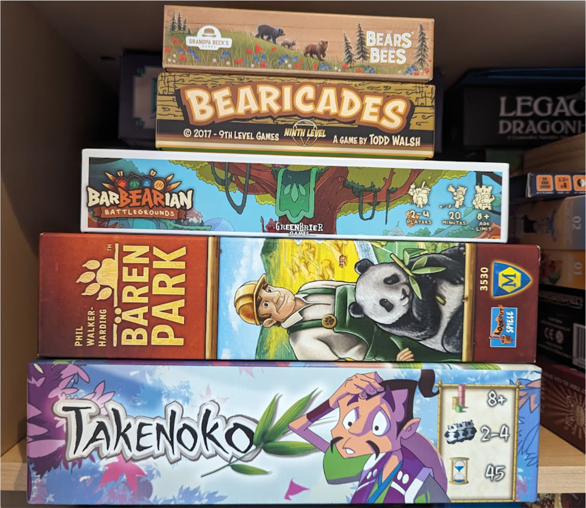 Five board and card games for the bear in your life