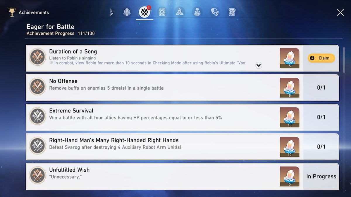 How to get the Duration of a Song achievement without Robin in Honkai: Star Rail