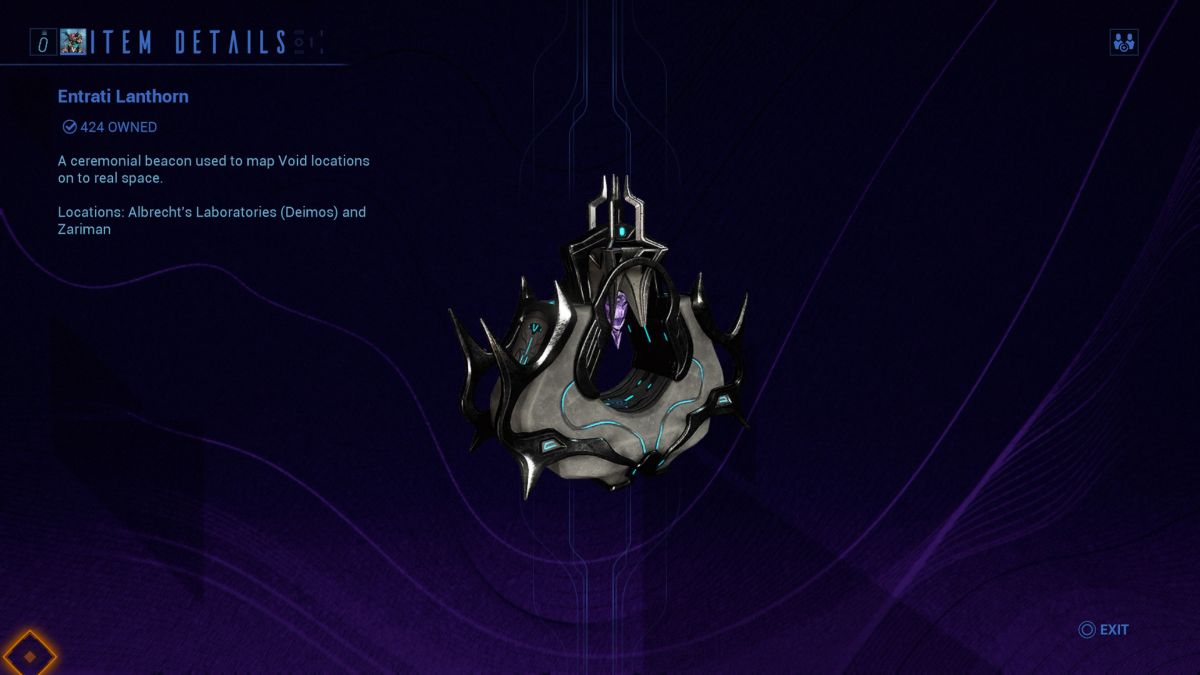 How to farm Entrati Lanthorn in Warframe