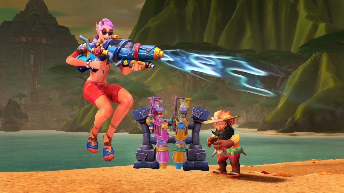 World of Warcraft's Trading Post June 2024 update lets you relax on the beach with pride