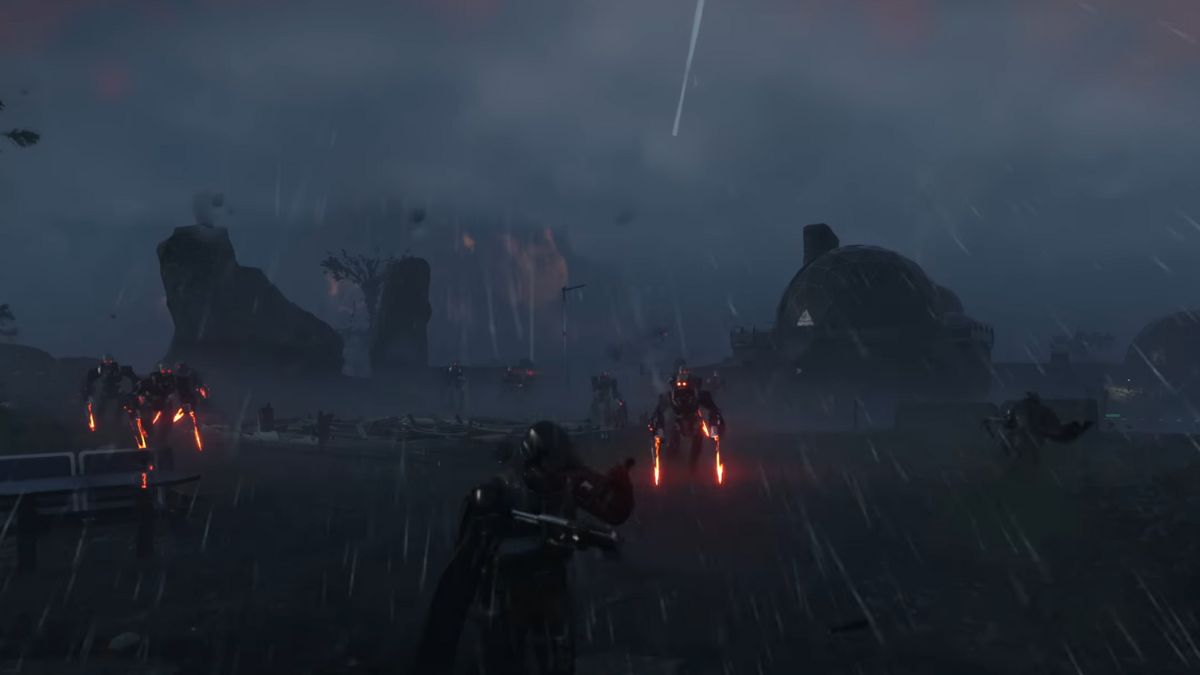 The Automatons in Helldivers 2 are now running phishing scams to ruin managed democracy
