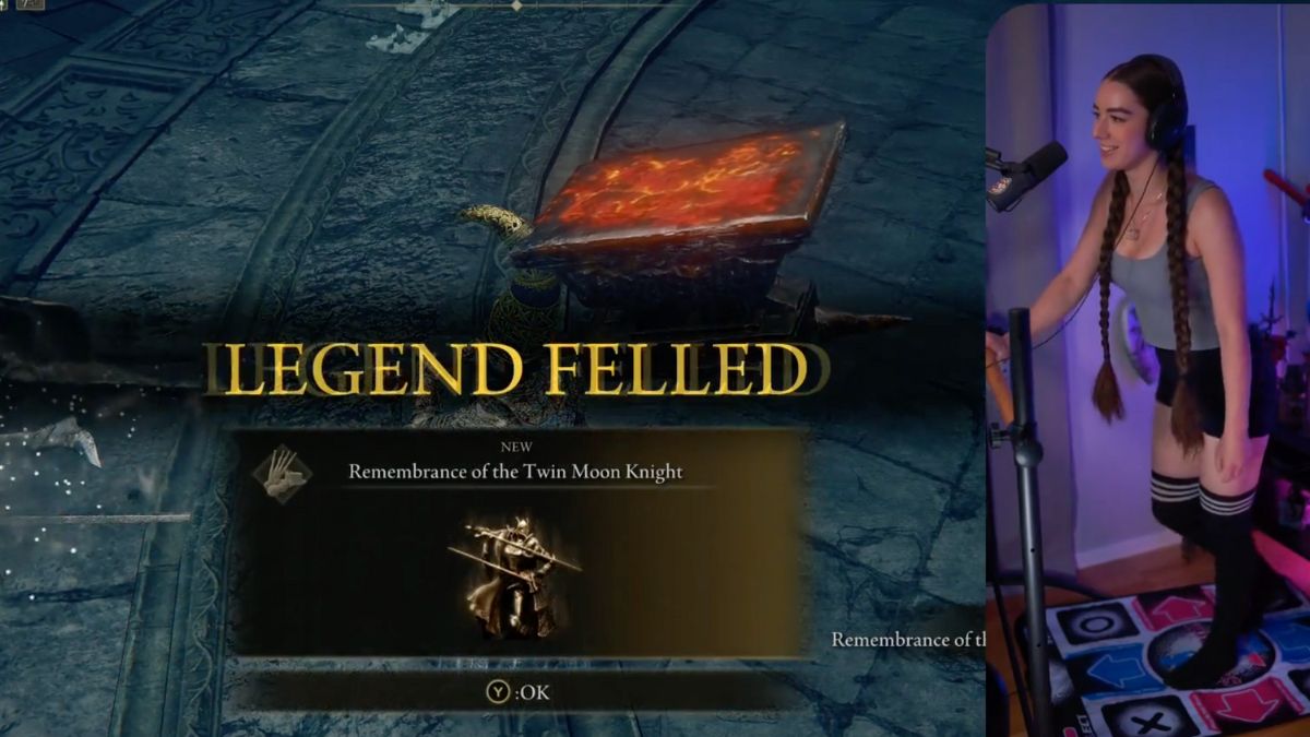 Elden Ring streamer MissMikkaa is dominating Shadow of the Erdtree's bosses using a dance pad