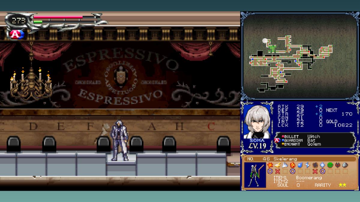 Where is the Piano Room in Castlevania Dawn of Sorrow?