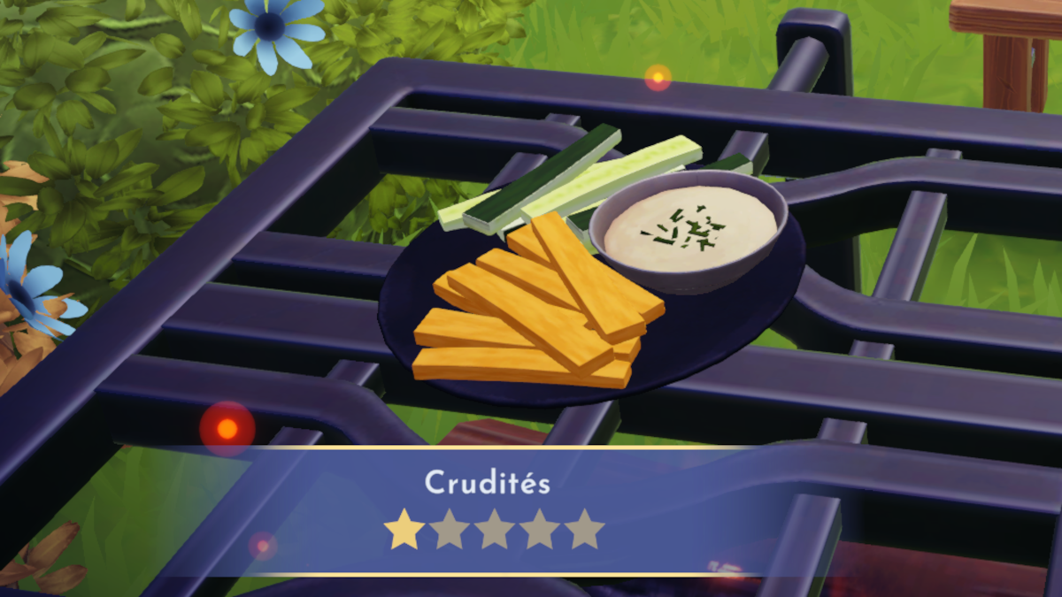 How to make Crudités in Disney Dreamlight Valley