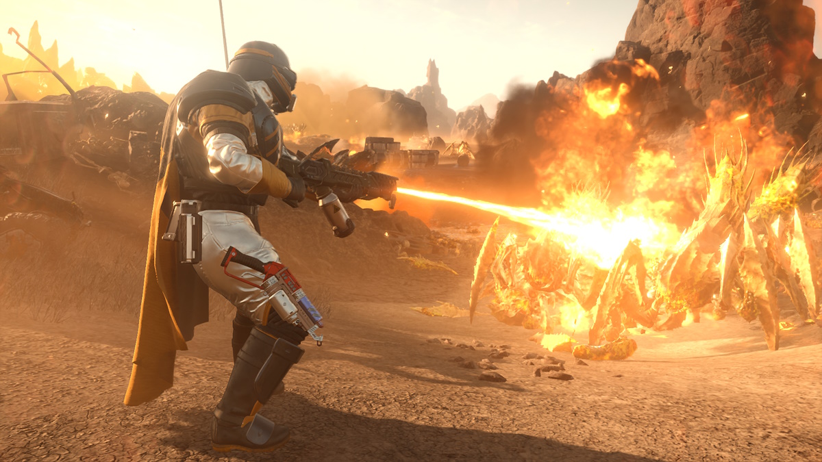 Helldivers 2 dev responds to flamethrower rage, introduces a player feedback form