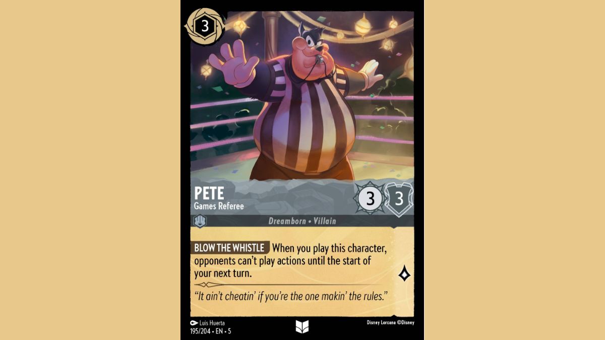 Pete, Game Referee's cheeky effect is confusing Disney Lorcana players