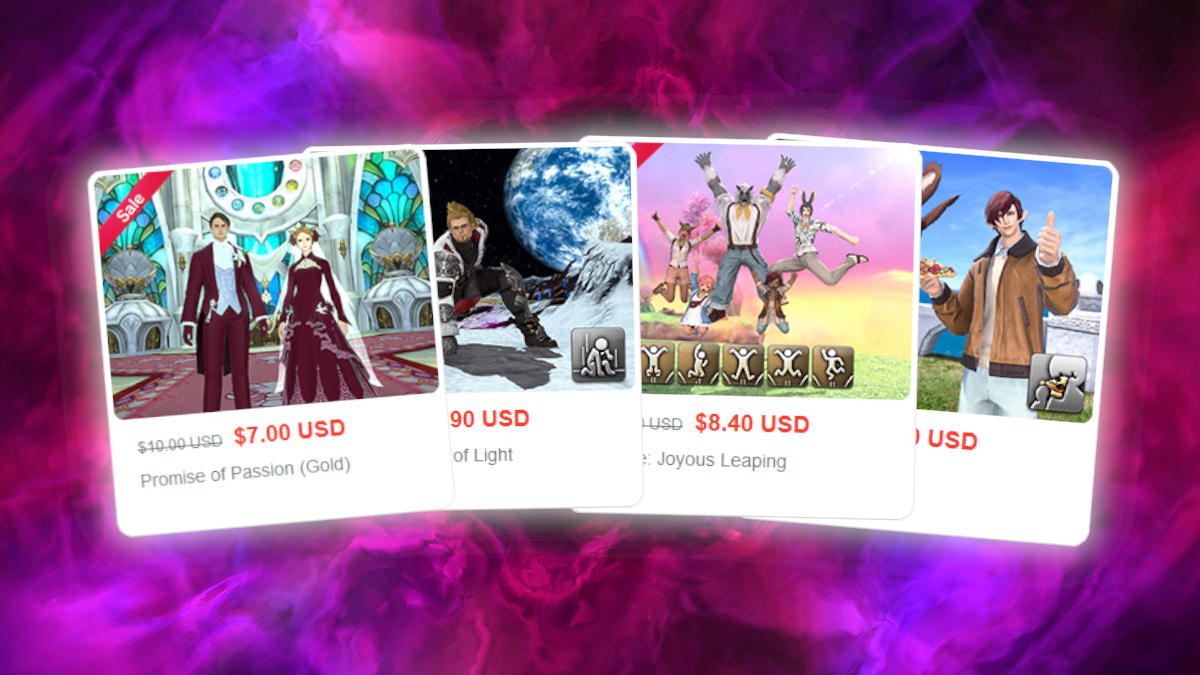 FFXIV Online Store is having a huge sale on most items