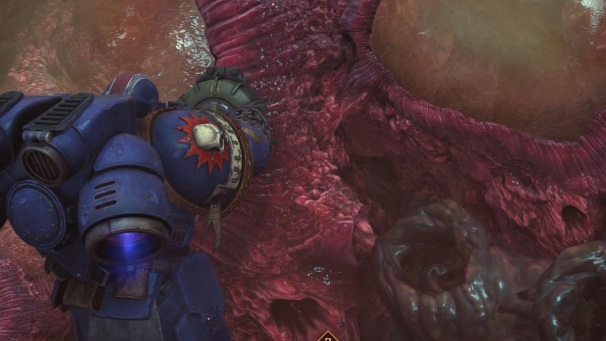 How to detonate the charges in the Biomass Wall in Warhammer 40K: Space Marine 2