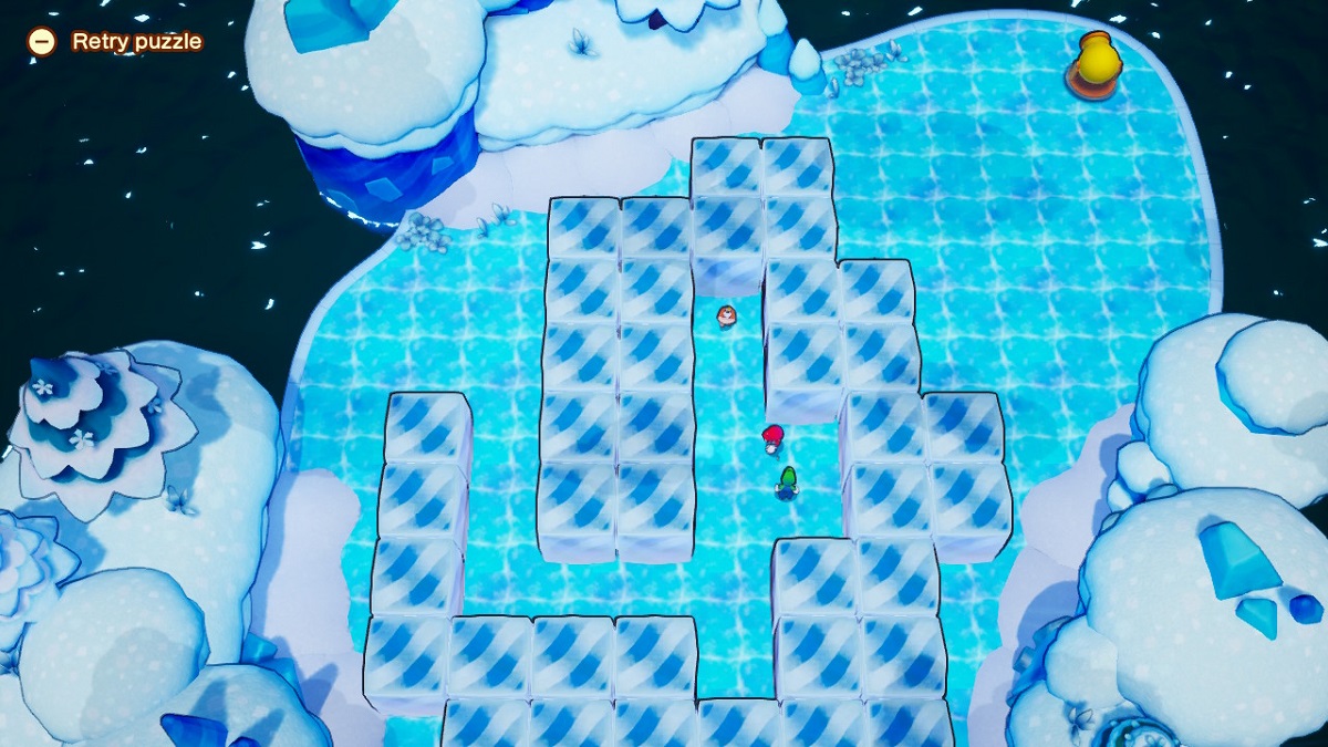 All ice block puzzle solutions for Compac Islet in Mario and Luigi: Brothership