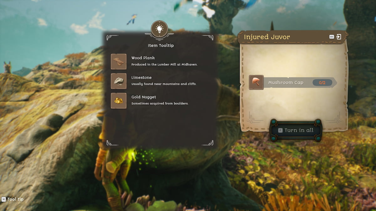 How to get Mushroom Caps in Towers of Aghasba