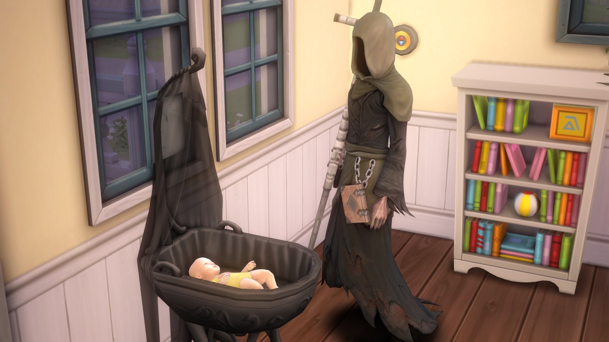 How to have a baby with the Grim Reaper in The Sims 4
