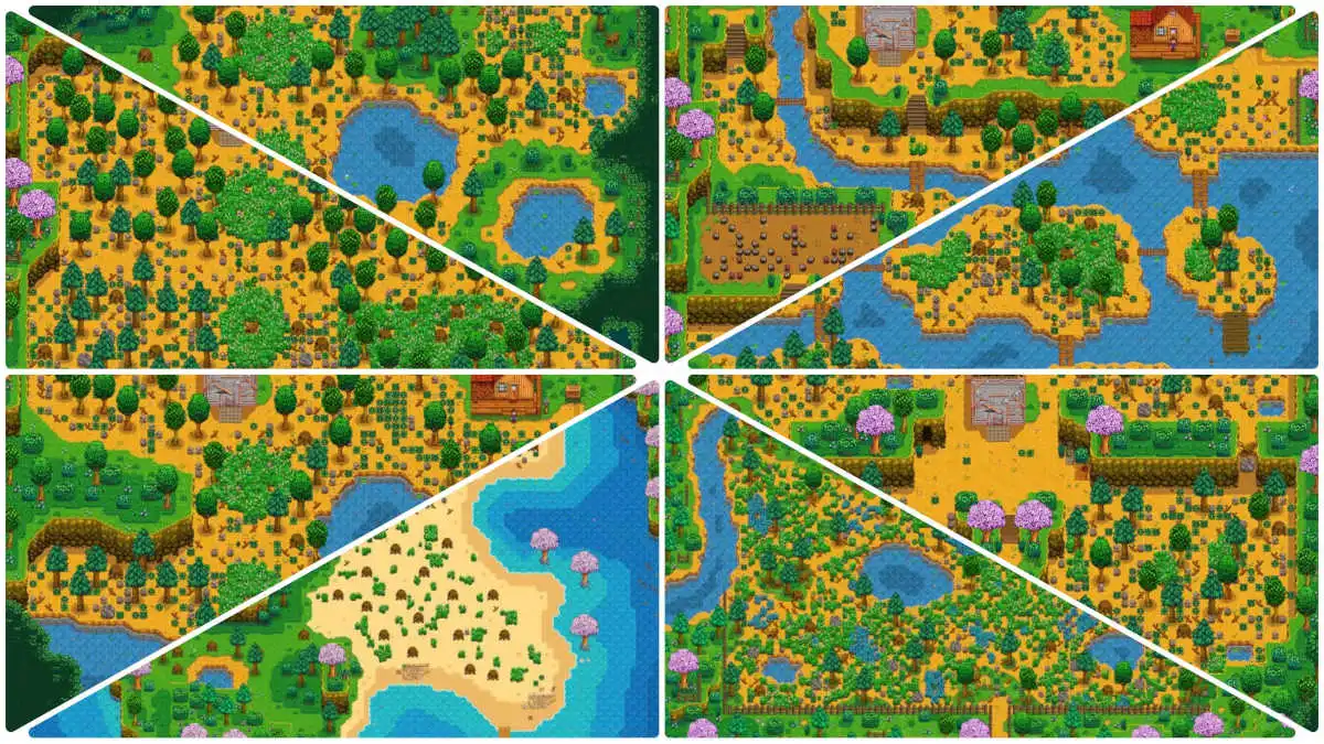 All farm maps in Stardew Valley and their bonuses