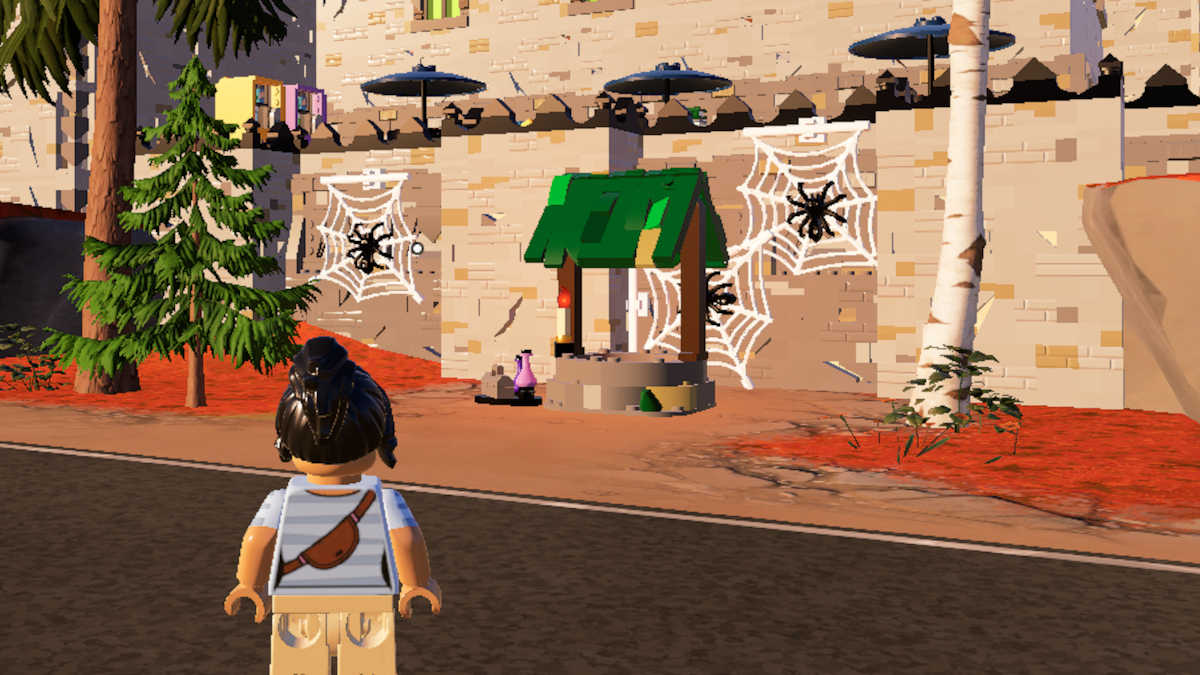 How to find and toss money into the wishing well in Brick Life Fortnite