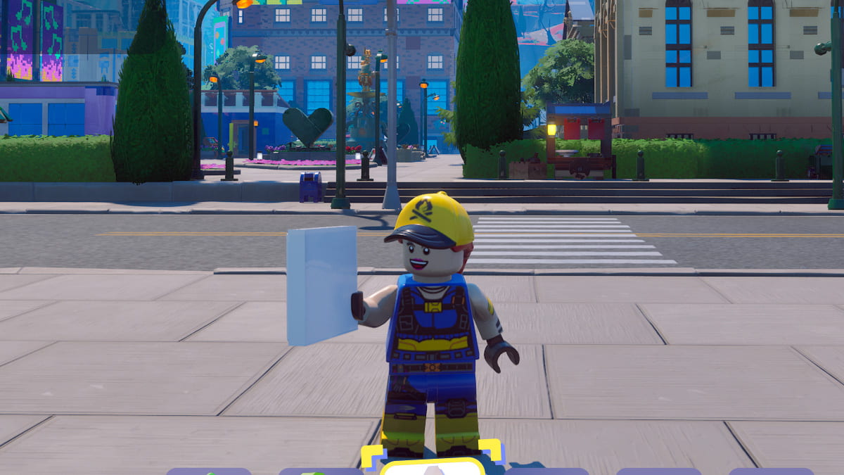 How to give paper to someone in LEGO Fortnite Brick Life