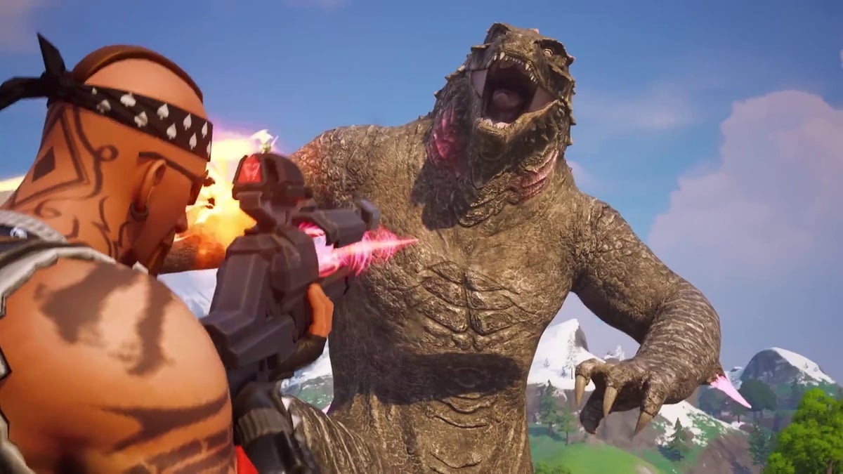 How to find Godzilla on the map in Fortnite