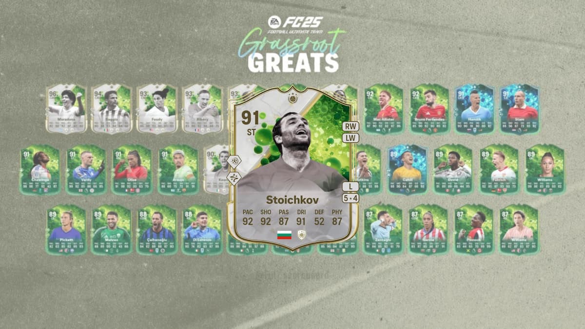 EA FC 25 Hristo Stoichkov Grassroot Greats Icon SBC solutions