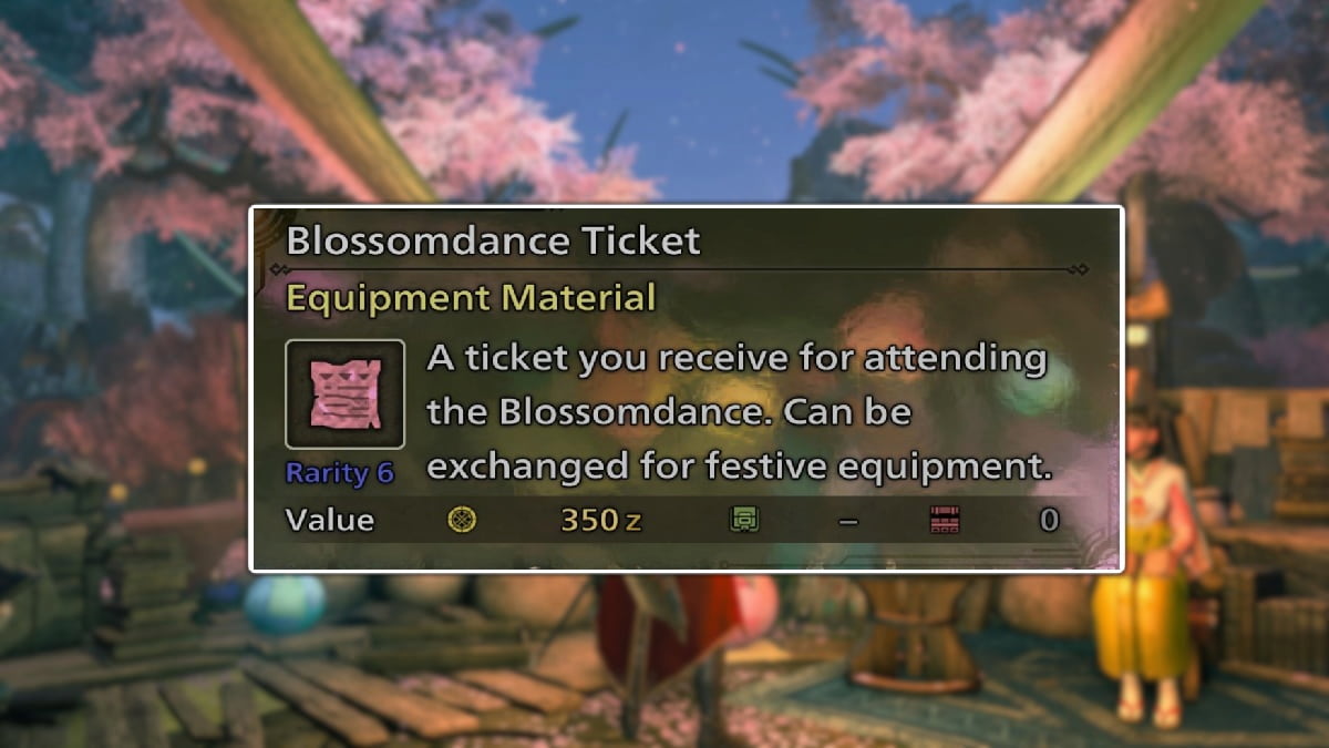 How to get Blossomdance tickets in Monster Hunter Wilds