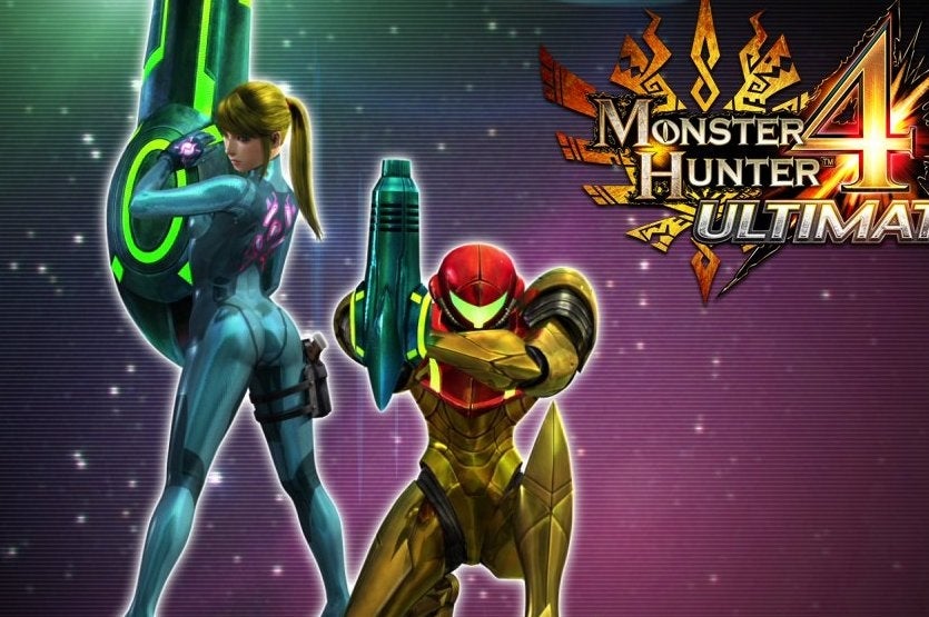 Samus and Zero Suit Samus costumes in Monster Hunter 4 Ultimate