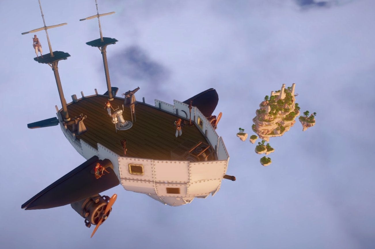 Watch: building sky-ships in Worlds Adrift to fly into the unknown together
