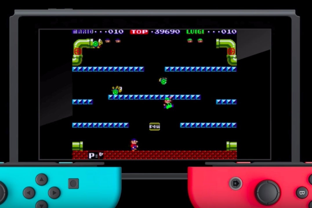 Switch to revive Nintendo arcade classics, starting with the original Mario Bros.