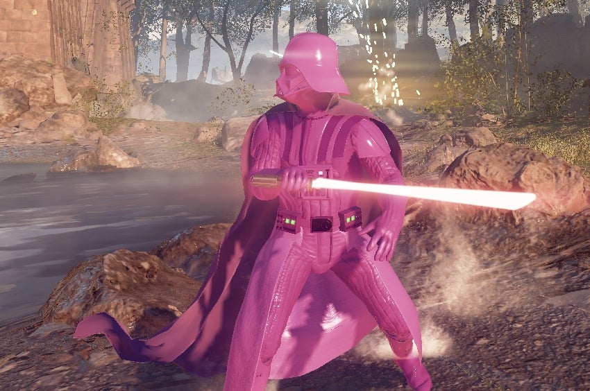 Someone really did want a pink Darth Vader in Star Wars Battlefront 2