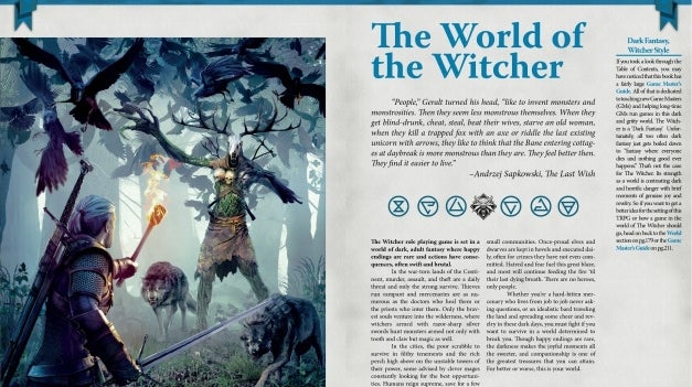 The Witcher Tabletop Roleplaying Game will be released really soon
