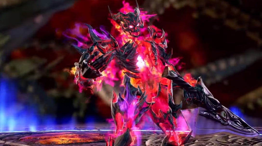 Inferno, the original Soulcalibur boss, is a playable character in Soulcalibur 6
