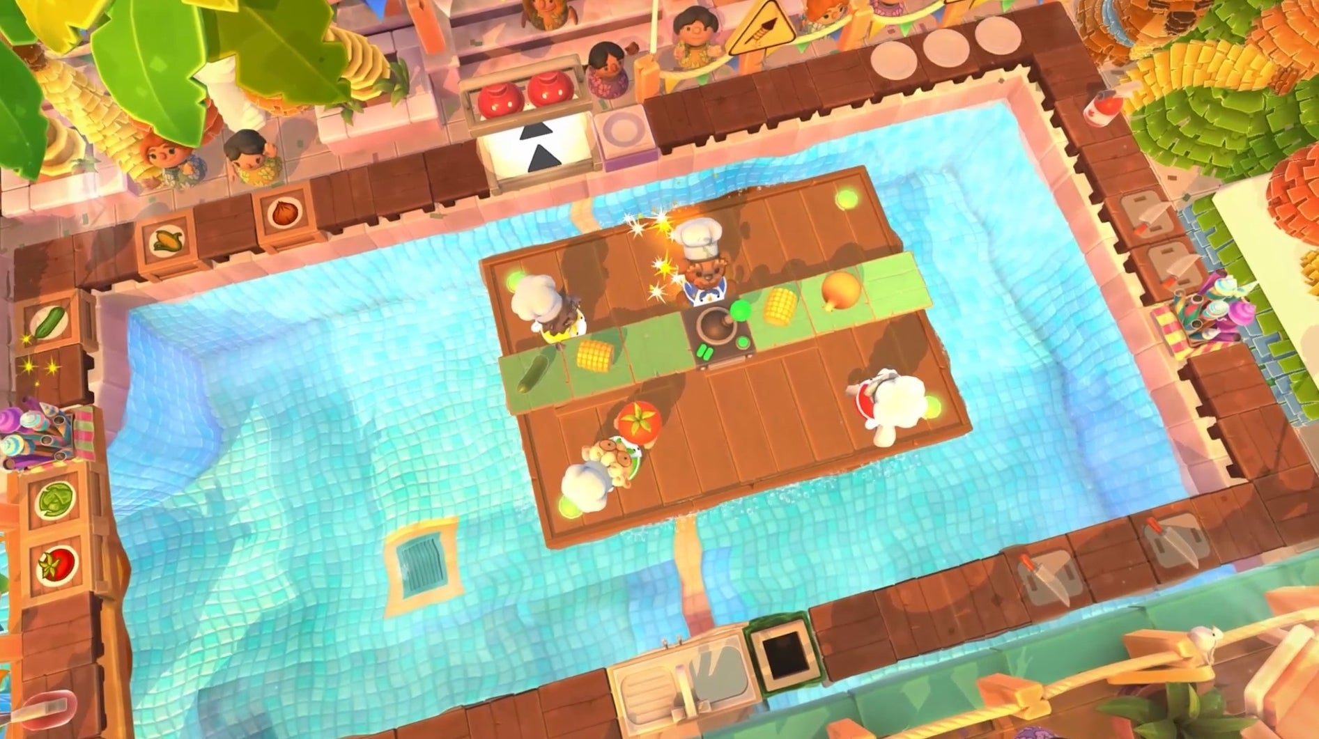 Overcooked 2's next DLC, Sun's Out Buns Out, is free and out later this month