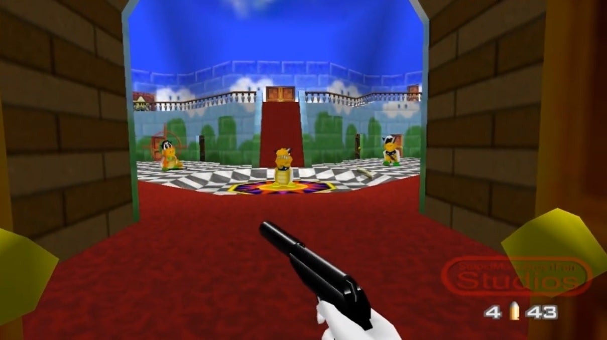 Mario has a licence to kill in Peach's Castle
