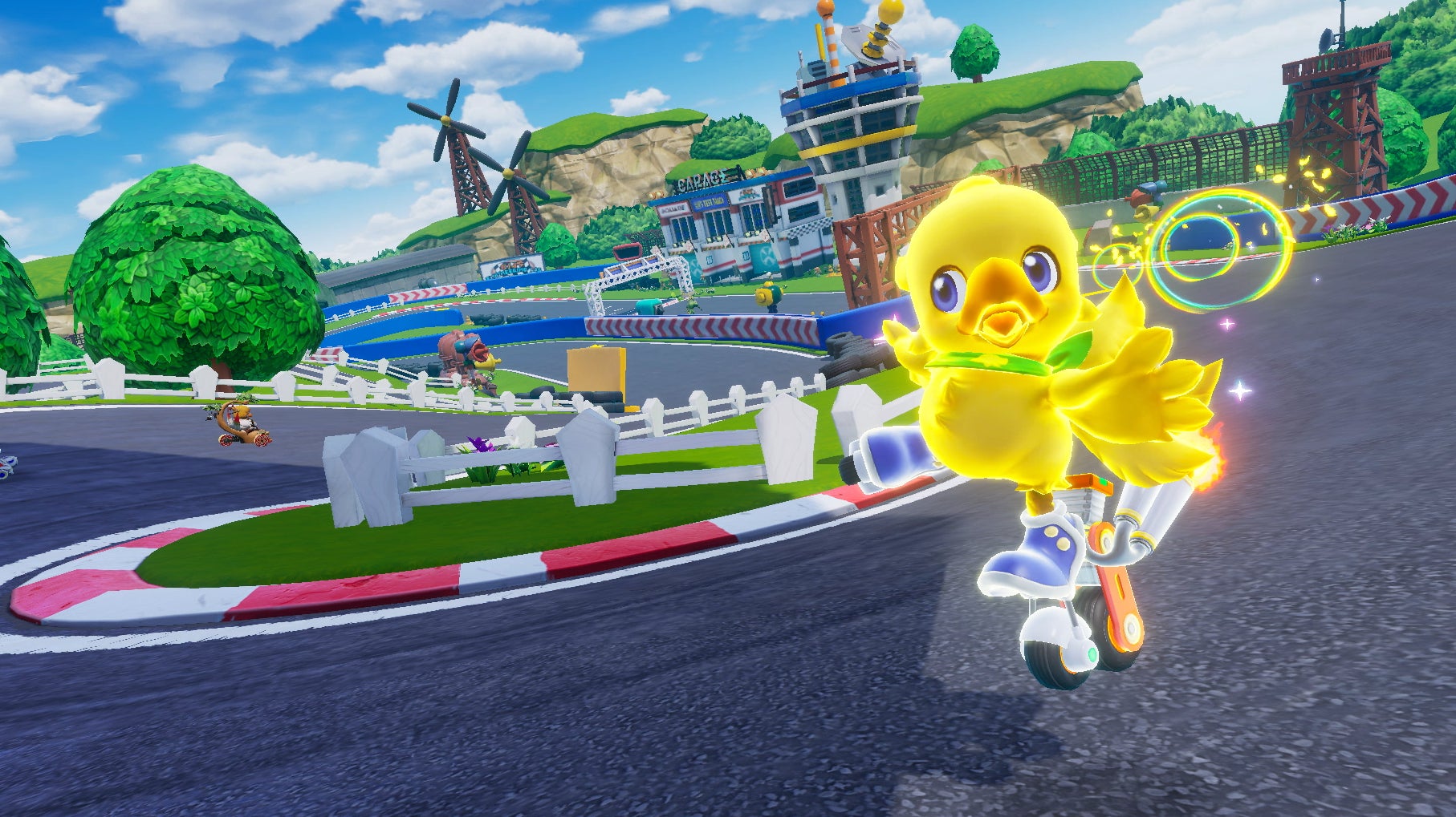 Chocobo GP has its own Rainbow Road