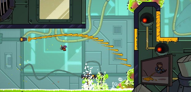 Super Meat Boy meets Portal 2 in Splasher