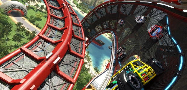 Trackmania Turbo's Upside-Down Roads & One-Car Co-op
