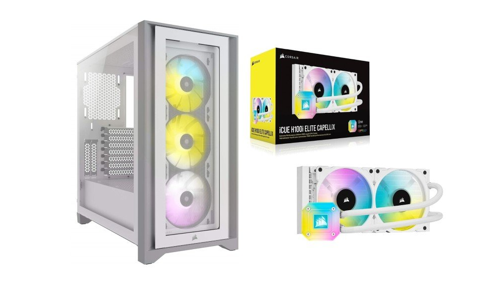 Get a Corsair 4000X PC case + H100i Elite Capellix 240mm AiO for £170