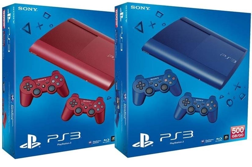 Sony releasing red and blue limited edition PS3s next month in the UK