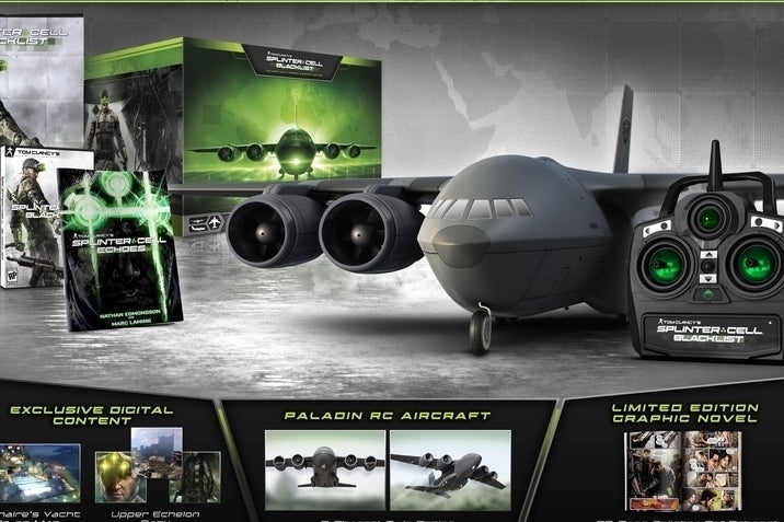 Splinter Cell Blacklist Collector's Edition comes with a remote controlled plane