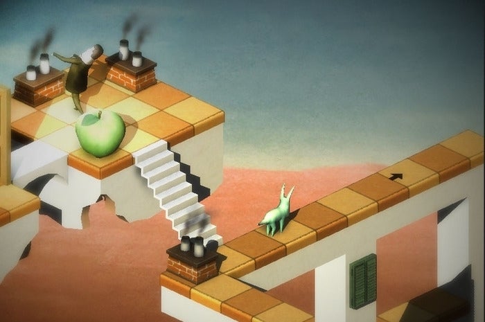Back to Bed resembles a creepy, surrealistic nightmare take on ilomilo