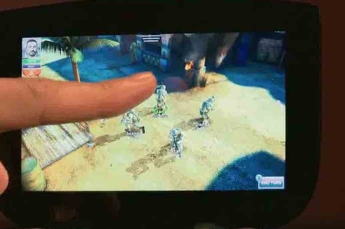 ArmA Tactics in action on Nvidia's handheld Project Shield thingamajig