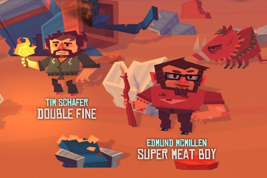 Dyscourse is a survival sim featuring various indie devs