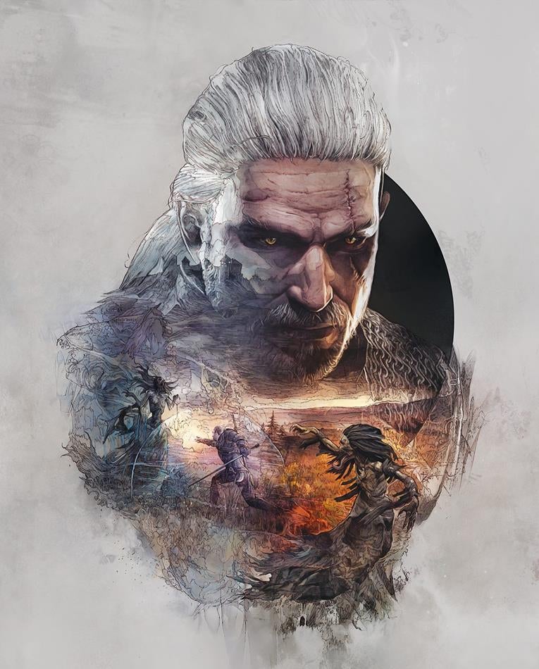 The Witcher 3 steelbook artwork is beautiful