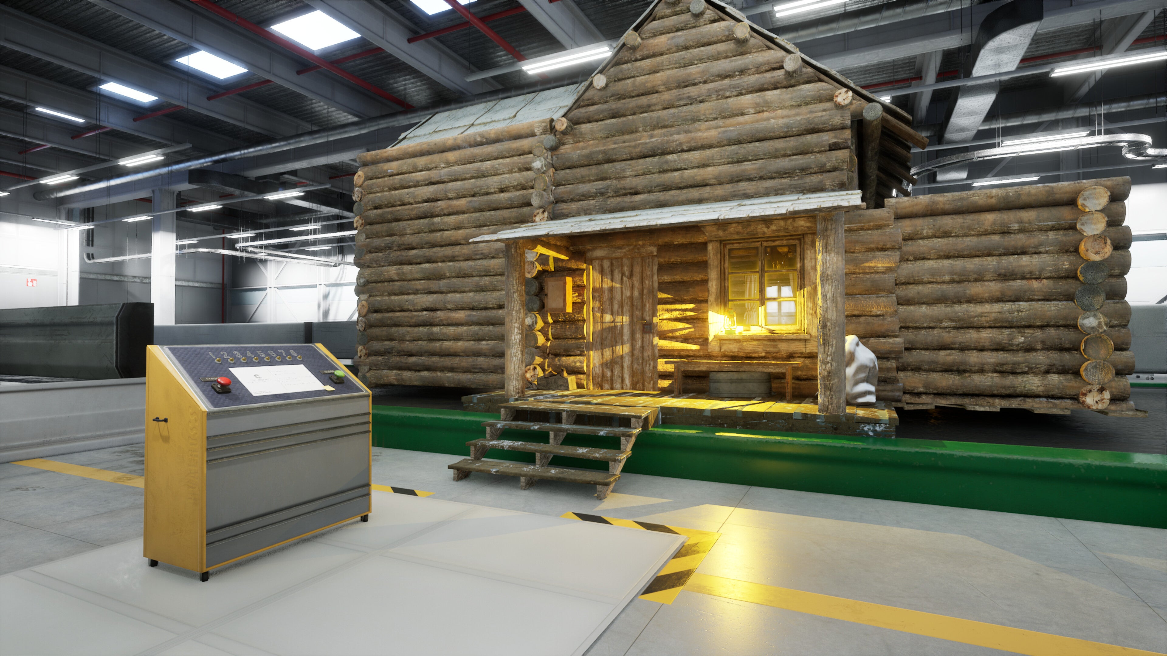 In assembly line horror The Cabin Factory, you search freshly-built holiday homes for ghosts