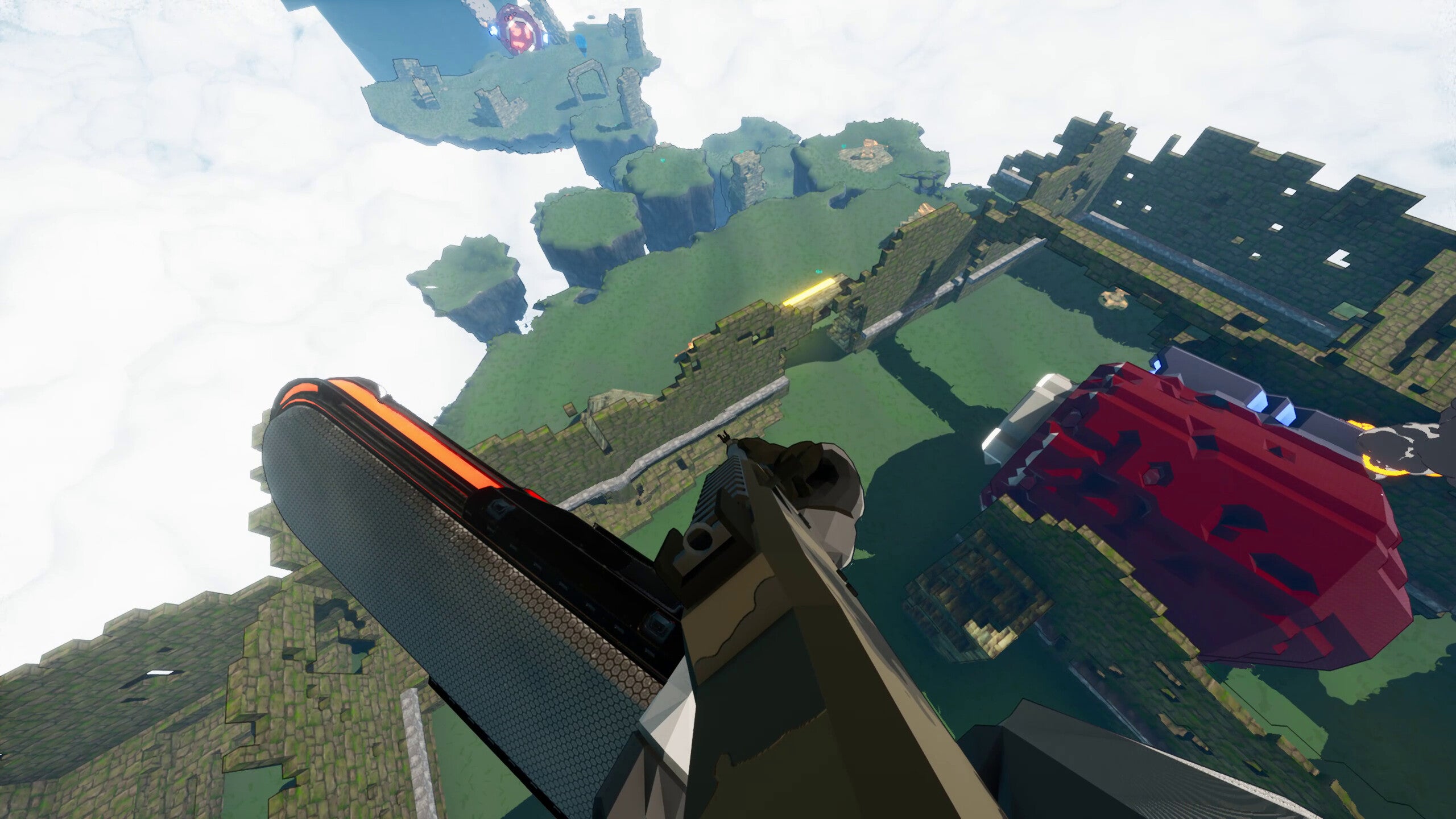 Echo Point Nova is an open world FPS with hoverboards, floating islands and sledgehammers