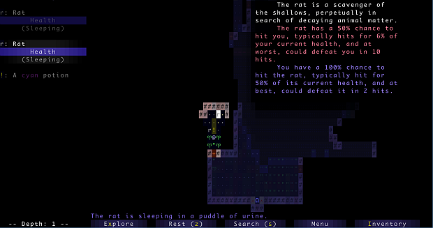 Playing roguelikes when you can’t see