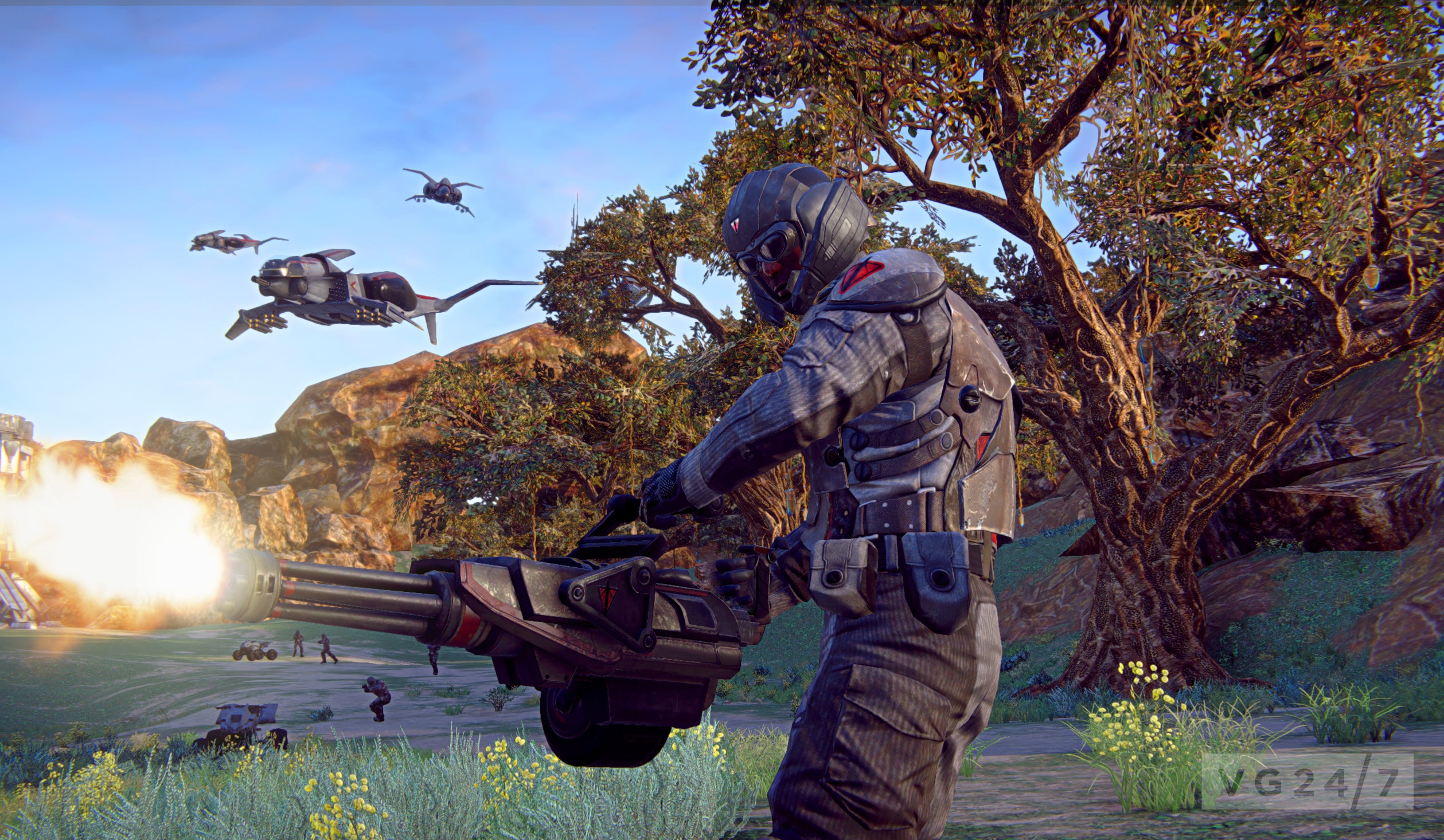 The PlanetSide 2 closed beta on PlayStation 4 has a date